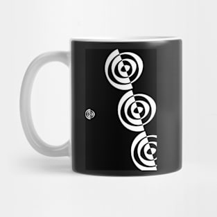 black n white spirals Mug